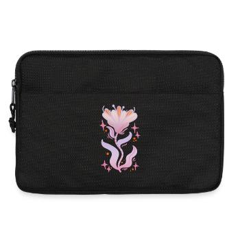 Verträumte Fantasieblume - Laptoptasche 13" - Schwarz - Vorne