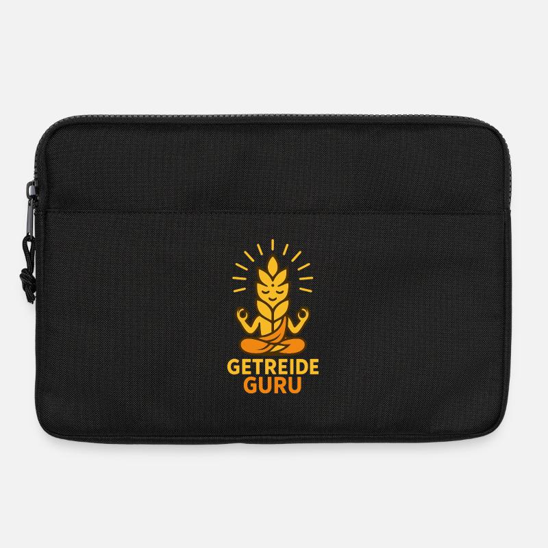 Grain Guru – Meditative Wheat Style - Laptop bag 13" - black