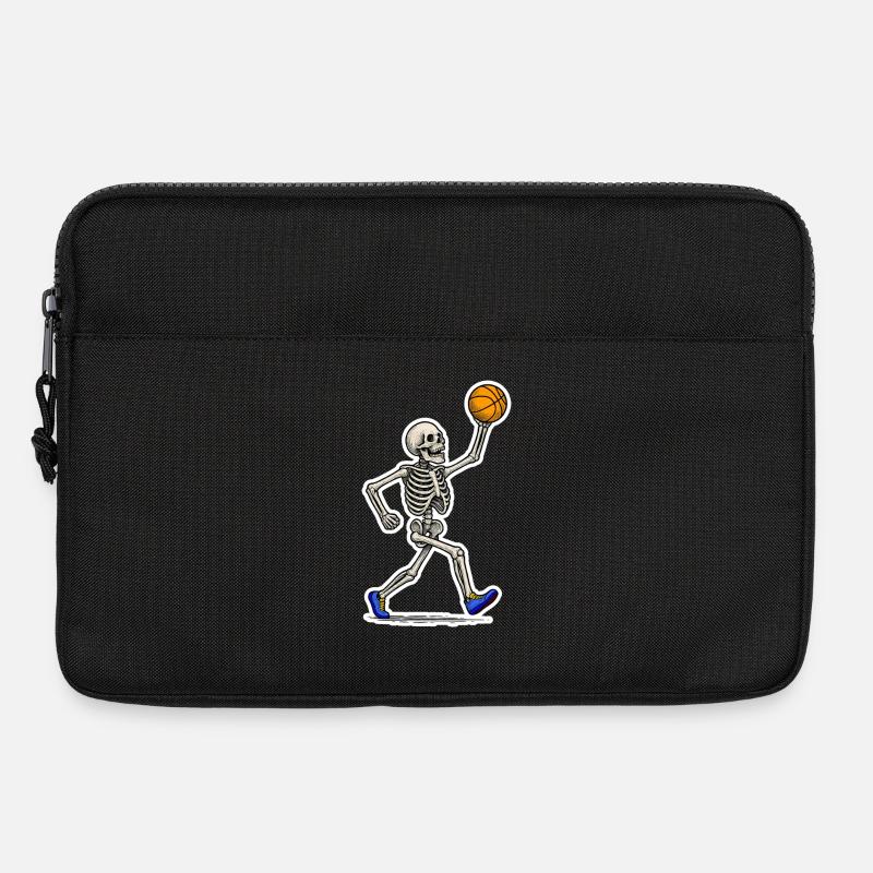 Basketball Skeleton Slam - Laptoptasche 13" - Schwarz