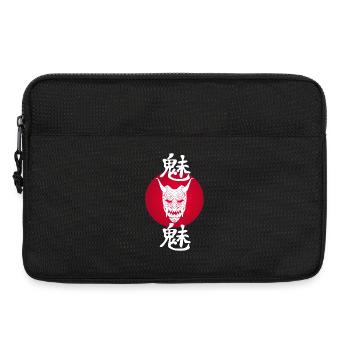 White Demon and Red Sun - Laptop bag 13" - black - Front