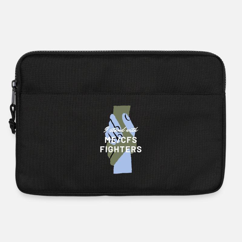 ME/CFS I stand with ME/CFS Fighters white - Laptoptasche 13" - Schwarz