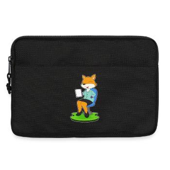 Fuchs Sekretärin Papier Büro - Laptoptasche 13" - Schwarz - Vorne