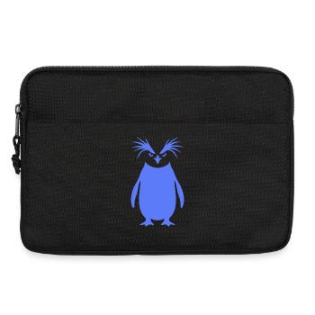 Art minimaliste de la silhouette du pingouin empereur - Sacoche pour ordinateur portable 13 pouces - noir - Devant