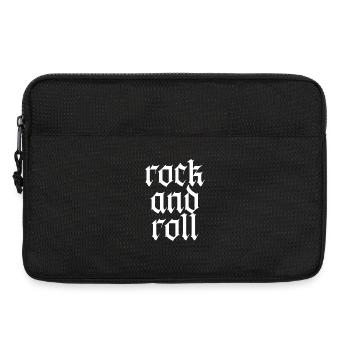 Vintage Gothic Rock and Roll Typography Design - Laptop bag 13" - black - Front