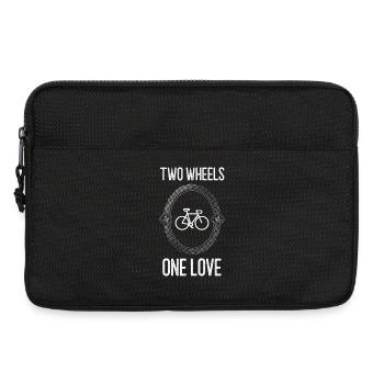 Cyclist Vintage Motif - Laptop bag 13" - black - Front