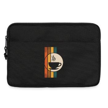 Tasse à café rétro - Sacoche pour ordinateur portable 13 pouces - noir - Devant