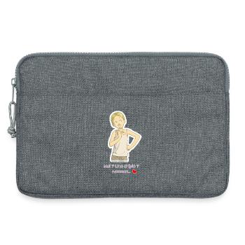 La chipie - Sacoche pour ordinateur portable 13 pouces - gris chiné - Devant