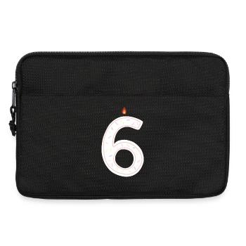 Buntes Geburtstagszahlen-Kerzen-Design - Laptoptasche 13" - Schwarz - Vorne