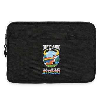 Certified furry - Laptop bag 13" - black - Front