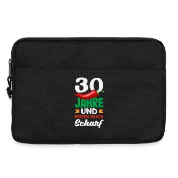 Funny 30th birthday gift - Laptop bag 13" - black - Front