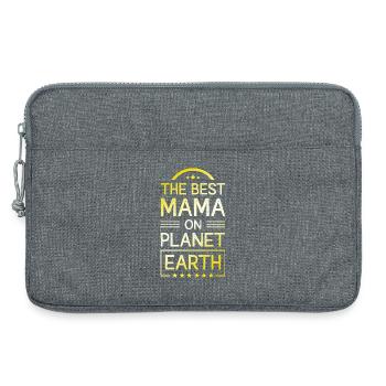 Beste Mama Spruch Mutter Mom - Laptoptasche 13" - Grau meliert - Vorne