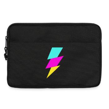 Rayon abstrait aux couleurs néon - Sacoche pour ordinateur portable 13 pouces - noir - Devant