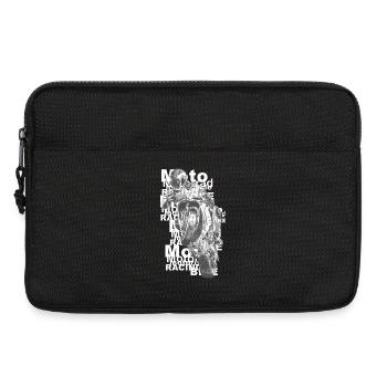Motorcycle Rider Collage - Laptop bag 13" - black - Front