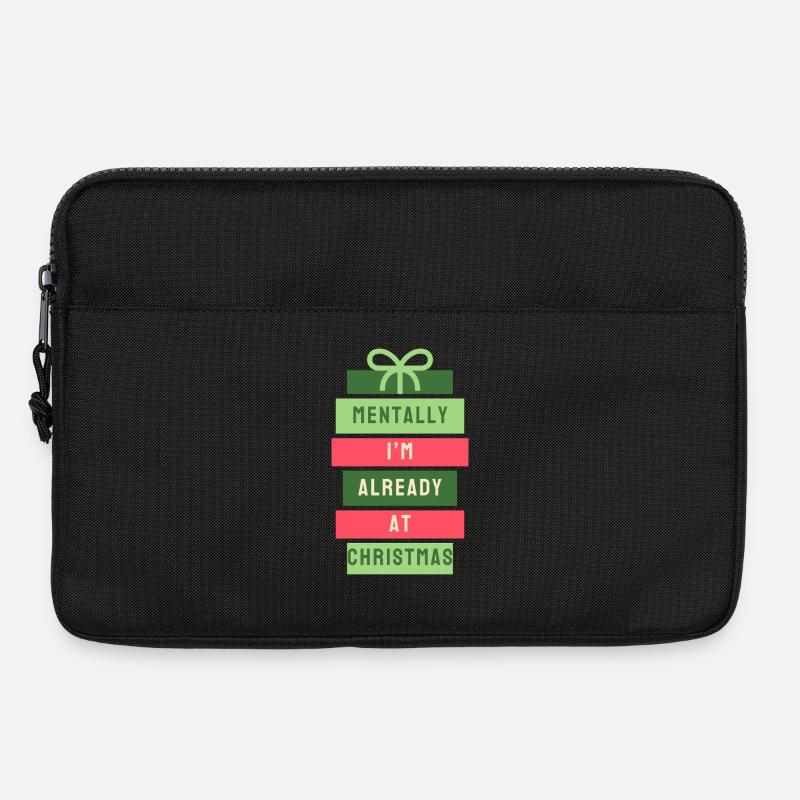 Mental in Weihnachten - Laptoptasche 13" - Schwarz