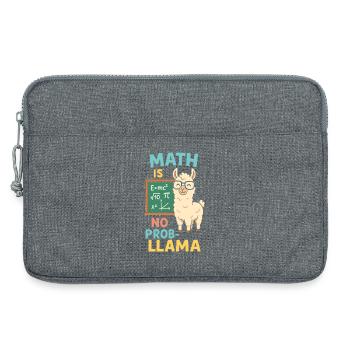 Bass ist der Speck der Musik - Laptoptasche 13" - Grau meliert - Vorne