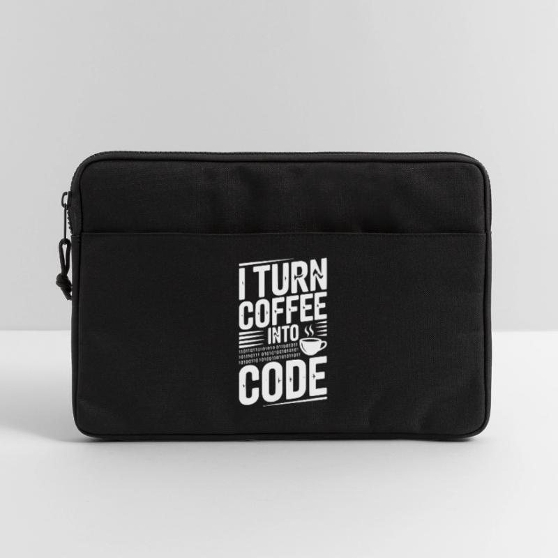Je transforme le café en code Sacoche pour ordinateur portable 13 pouces