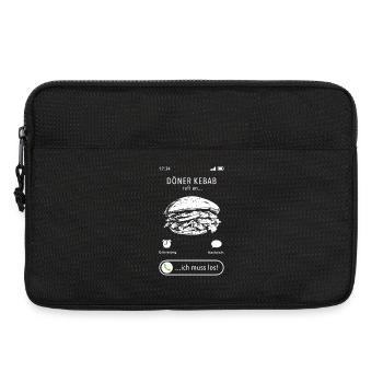 My doner kebab is calling - I have to go - saying - Laptop bag 13" - black - Front