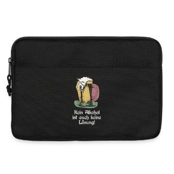 funny beer saying - Laptop bag 13" - black - Front