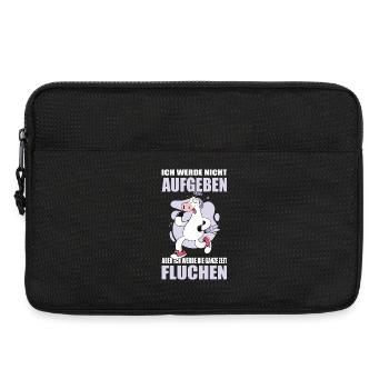 Lustige Fitness Sprüche Workout Outfits - Laptoptasche 13" - Schwarz - Vorne