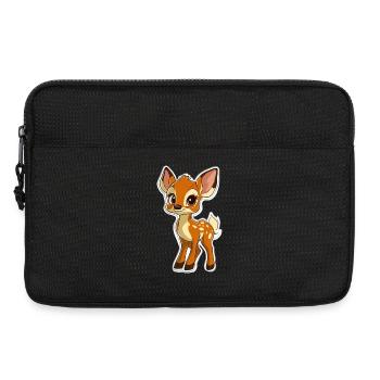 Reh - Laptoptasche 13" - Schwarz - Vorne