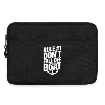 Règle #1 : Ne tombez pas du bateau - Sacoche pour ordinateur portable 13 pouces - noir - Devant