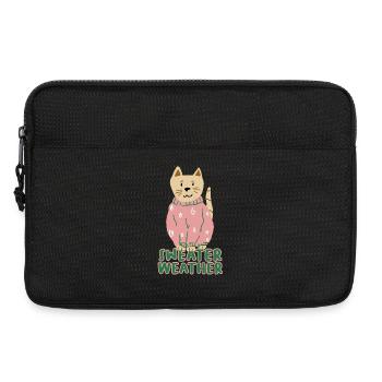 Sweater_weather - Laptoptasche 13" - Schwarz - Vorne