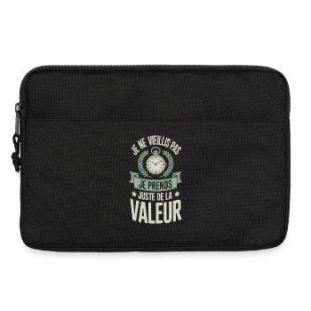 Je Ne Vieillis Pas Citation Humour - Sacoche pour ordinateur portable 13 pouces - noir - Devant