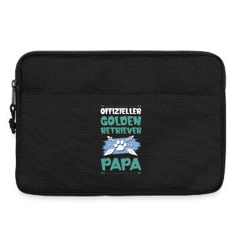golden retriever hunde papa - Laptoptasche 13" - Schwarz - Vorne