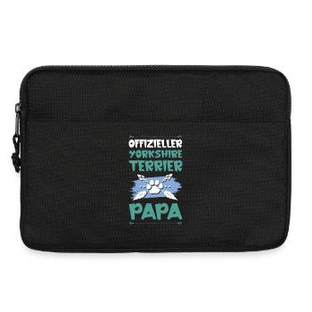 Yorkshire terrier chiens papa - Sacoche pour ordinateur portable 13 pouces - noir - Devant