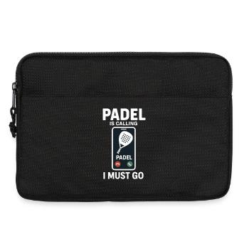 Le padel appelle le padel, je dois y aller - Sacoche pour ordinateur portable 13 pouces - noir - Devant