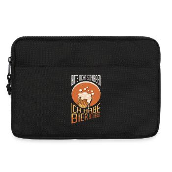 Bierliebhaber Bier Spruch Biertrinker Saufen - Laptoptasche 13" - Schwarz - Vorne