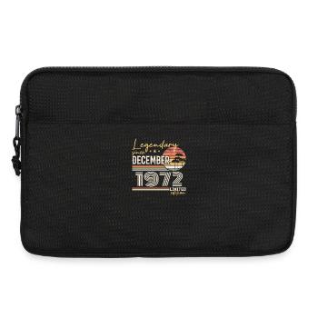 Geschenk zum 53. Jubiläum Dezember 1972 - Laptoptasche 13" - Schwarz - Vorne
