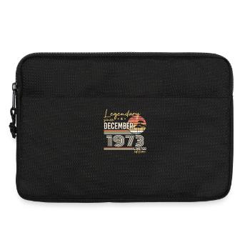 Cadeau 52e Anniversaire Décembre 1973 - Sacoche pour ordinateur portable 13 pouces - noir - Devant
