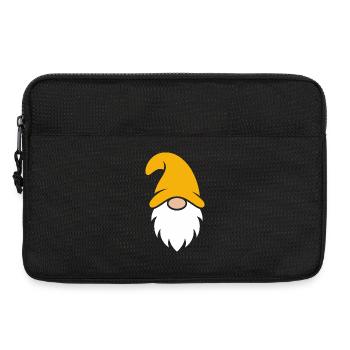 Orange Hat Gnome Illustration - Laptop bag 13" - black - Front