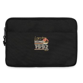 Cadeau 33e Anniversaire Décembre 1992 - Sacoche pour ordinateur portable 13 pouces - noir - Devant