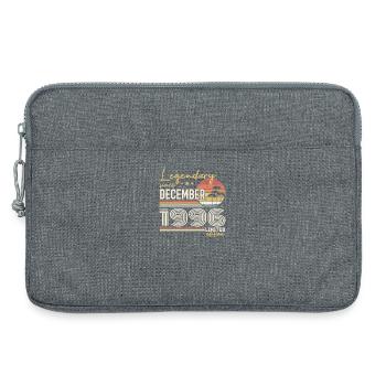 Cadeau 29e Anniversaire Décembre 1996 - Sacoche pour ordinateur portable 13 pouces - gris chiné - Devant