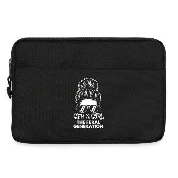 Gen X Fille Feral Génération Rétro Sauvage Nostalgie - Sacoche pour ordinateur portable 13 pouces - noir - Devant