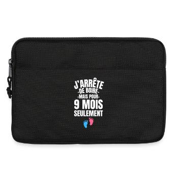 Lustige Schwangerschaftsankündigung - Humor Werdende Mama 2026 - Laptoptasche 13" - Schwarz - Vorne
