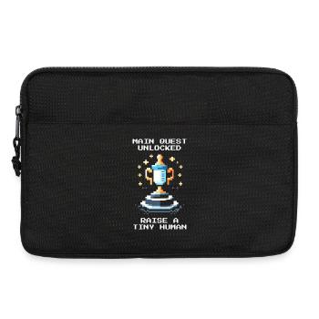 Hauptquest freigeschaltet | Kind großziehen - Laptoptasche 13" - Schwarz - Vorne