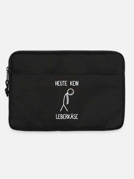 Heute kein Leberkäse - Laptoptasche 13" - Schwarz
