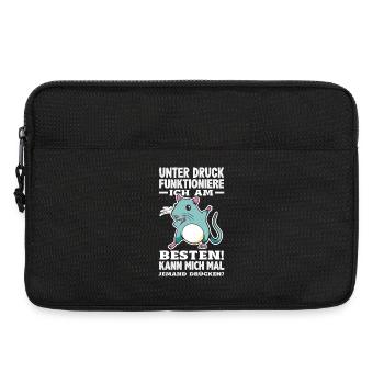 Unter Druck funktioniere ich am besten - Laptoptasche 13" - Schwarz - Vorne