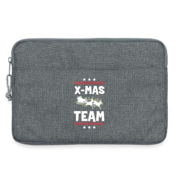 X-Mas Team - Laptop bag 13" - heather grey - Front