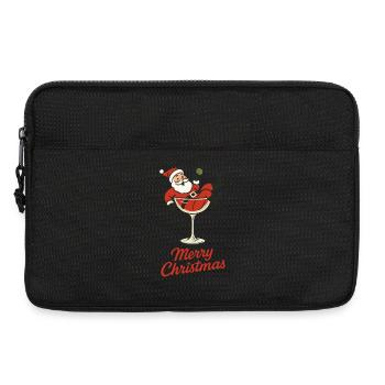 Joyeux Noël pour les fêtes du Père Noël - Sacoche pour ordinateur portable 13 pouces - noir - Devant