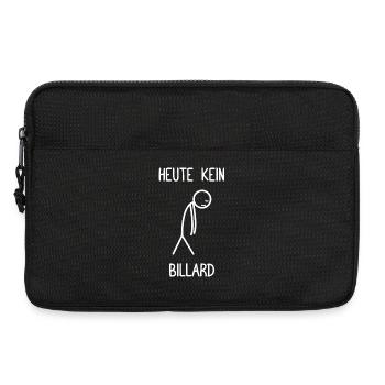 Heute kein Billard lustiges Billard Billardspieler - Laptoptasche 13" - Schwarz - Vorne