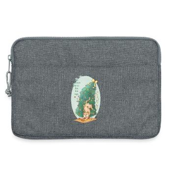 chat_sapin - Laptop bag 13" - heather grey - Front