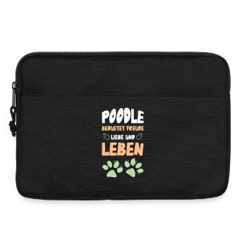 Poodle - Laptop bag 13" - black - Front