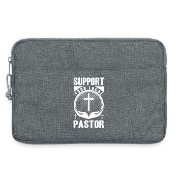 Pastor Costume Pastor Clothing Man of God - Laptop bag 13" - heather grey - Front