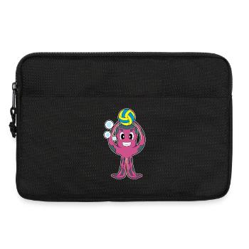 Joueur de volley-ball pieuvre Sport de volley-ball - Sacoche pour ordinateur portable 13 pouces - noir - Devant