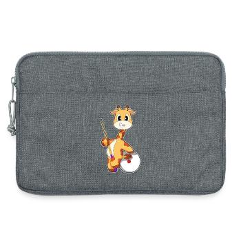 Giraffe Billiard Queue Sport - Laptoptasche 13" - Grau meliert - Vorne