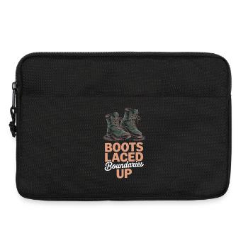 Women's solo hiker empowerment trail - Laptop bag 13" - black - Front